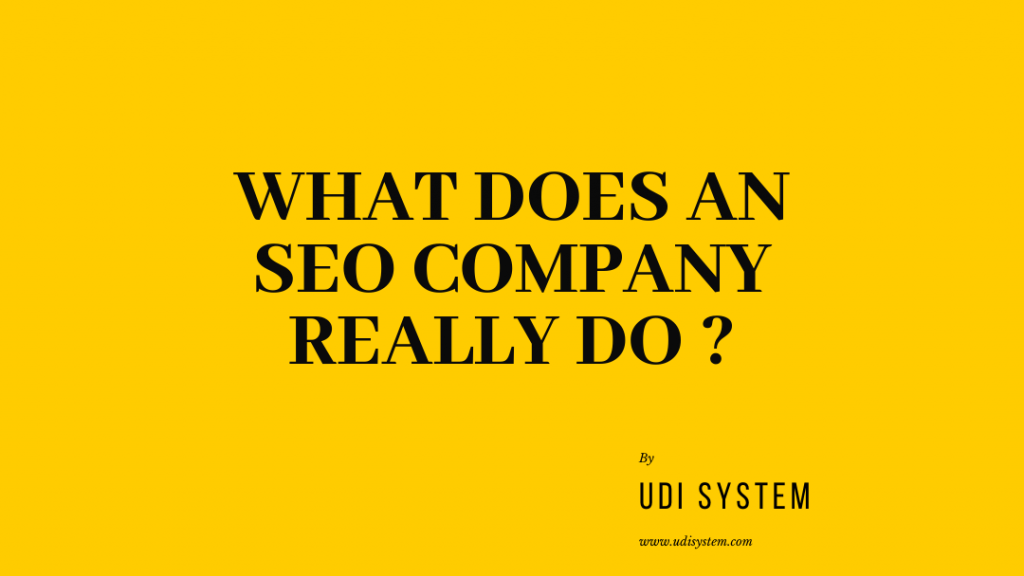 what does an seo company do